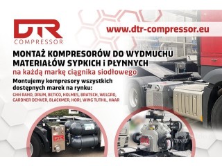 Kompresory do wydmuchu materiałów sypkich sprzedaż montaż regeneracja Montaż układów hydrauliki siłowej
