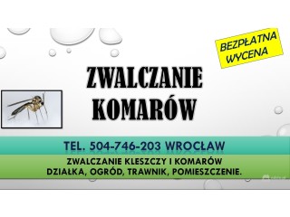 Firma zwalczająca komary, cennik usługi. Tel. 504-746-203. Wrocław, Odkomarzanie działki.