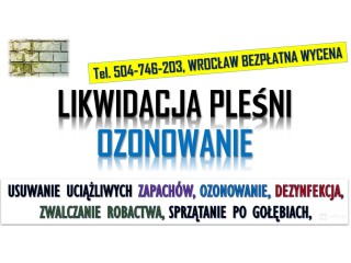 Ozonowanie Wrocław, cennik, tel. 504-746-203. Usuwanie wirusów grzybów, pleśni