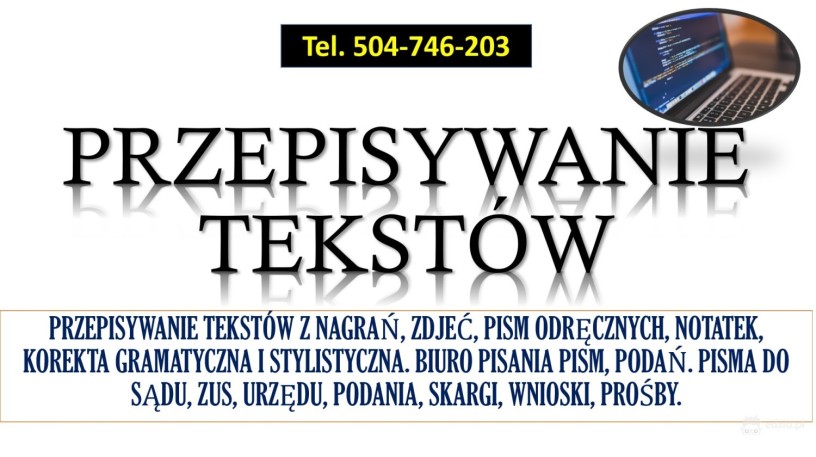 przepisywanie-tekstow-cennik-uslugi-tel-504-746-203-edycja-i-poprawienie-tekstu-big-0