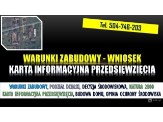 Podział działki a cena karty informacyjnej przedsięwzięcia i decyzja środowiskowa.