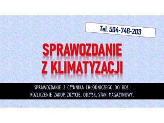 Sprawozdanie z klimatyzacji samochodwej Tel. 504-746-203.